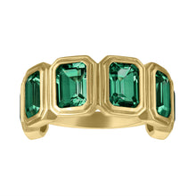 MAC Gemstone Half Eternity Band Ring