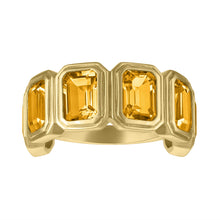 MAC Gemstone Half Eternity Band Ring