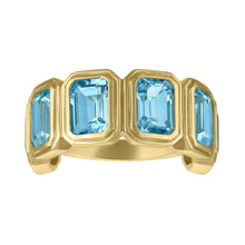 MAC Gemstone Half Eternity Band Ring