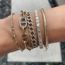Best of Both 50/50 Diamond Tennis and Chain Bracelet