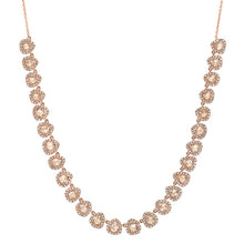 Rosecut Diamond Princess Teardrops Necklace