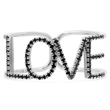 Black Diamond LOVE ring