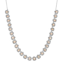 Rosecut Diamond Princess Teardrops Necklace