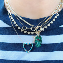 Pave Diamond Love of Hearts Necklace