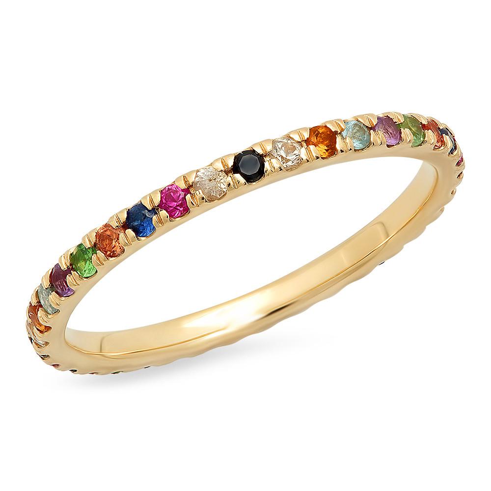 Multicolored Eternity Band