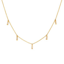 Diamond Baguette Necklace