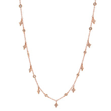 Delicate Diamond Shaped Dangles Necklace
