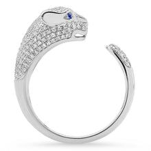 Pave Diamond Panther Ring