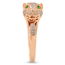 Pave Diamond Panther Ring