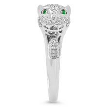 Pave Diamond Panther Ring