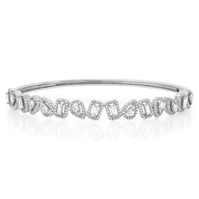 Mixed Diamond Shapes Cuff Bracelet
