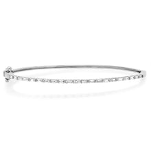 Skinny Baguette Diamond Bangle Bracelet