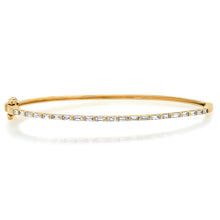 Skinny Baguette Diamond Bangle Bracelet