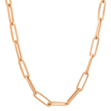 Grande Luxe Paperclip Link Drawn Gold Cable Chain Necklace (solid)
