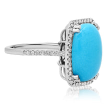 One of a Kind Oval Turquoise Cabachon Cocktail RIng
