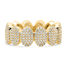 Pave Diamond Oval Eternity Band