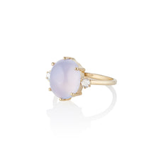 Magic Chalcedony with Diamond Accents Ring