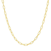 Thin Gold Drawn Link Chain Necklace
