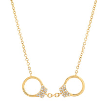 Dainty Diamond Handcuff Necklace