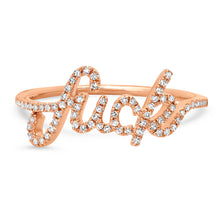 Cursive Diamond Fuck Ring
