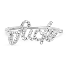 Cursive Diamond Fuck Ring
