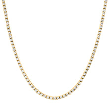 Perfect Four Prong Diamond Riviera Tennis Necklace