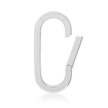 Large 14k High Polish Oval Charm Clip Holder Enhancer