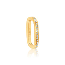 Small 14k Diamond Rectangular Charm Clip Holder Enhancer