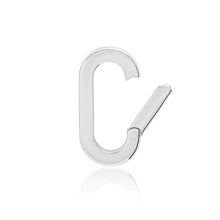 Small 14k High Polish Oval Charm Clip Holder Enhancer