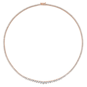 Essential Graduated Diamond Riviera Tennis Necklace