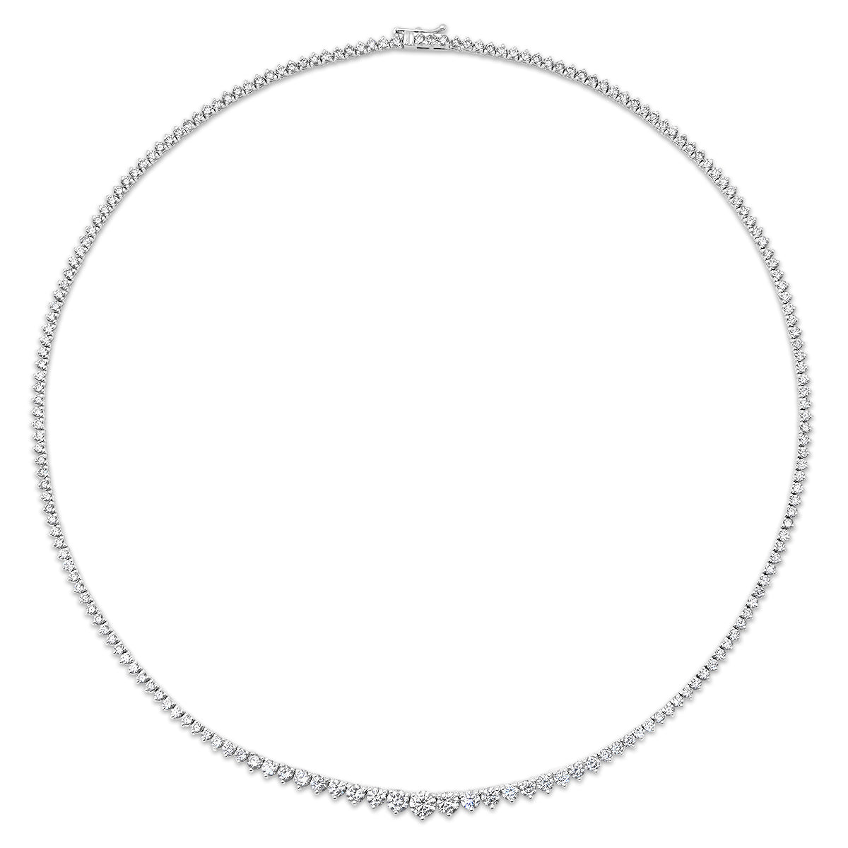 Essential Graduated Diamond Riviera Tennis Necklace