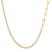 Best of Both 50/50 Diamond Tennis / Chain Necklace