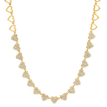 Pave Diamond Love of Hearts Necklace