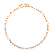 Pave Diamond Love of Hearts Necklace