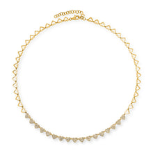 Pave Diamond Love of Hearts Necklace