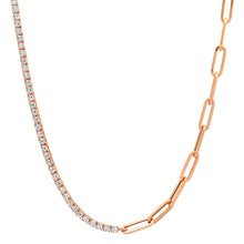 Best of Both 50/50 Diamond Tennis / Chain Necklace