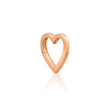 14k High Polish Heart Charm Clip Holder Enhancer