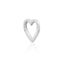 14k High Polish Heart Charm Clip Holder Enhancer