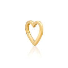 14k High Polish Heart Charm Clip Holder Enhancer
