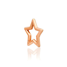 14k High Polish Star Charm Clip Holder Enhancer