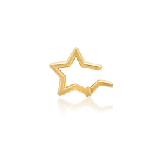 14k High Polish Star Charm Clip Holder Enhancer