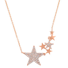 Diamond Star Cluster Necklace