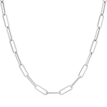 Essential Thin Paper Clip Link Drawn Gold Cable Chain