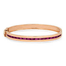 Ruby Baguette Row Bangle