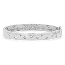 Double Sided Written in the Stars Diamond Cluster Cuff Bracelet
