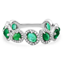 Emerald and Diamond Shape Ring
