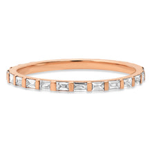 Delicate Diamond Baguette Eternity Stacking Ring