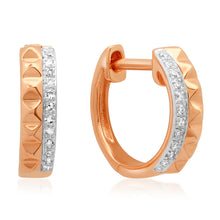 Diamond Spike Duo Huggie Earrings