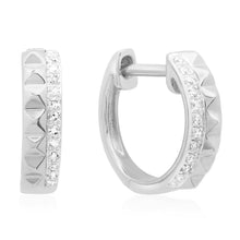 Diamond Spike Duo Huggie Earrings