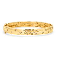 Double Sided Written in the Stars Diamond Cluster Cuff Bracelet